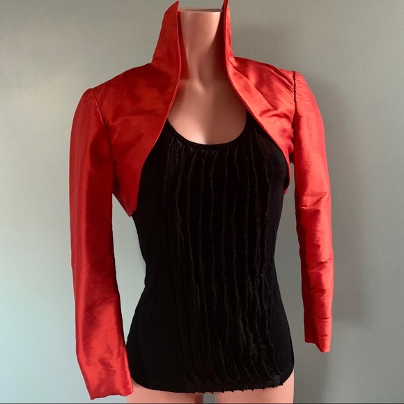 high collar bolero